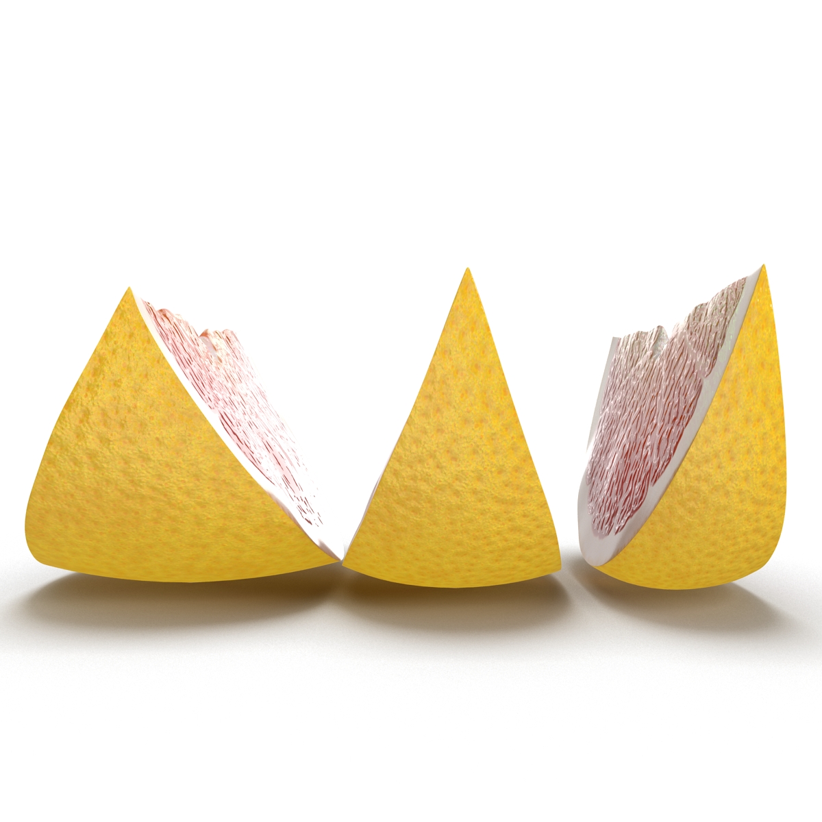 3D model Grapefruit Slice Set