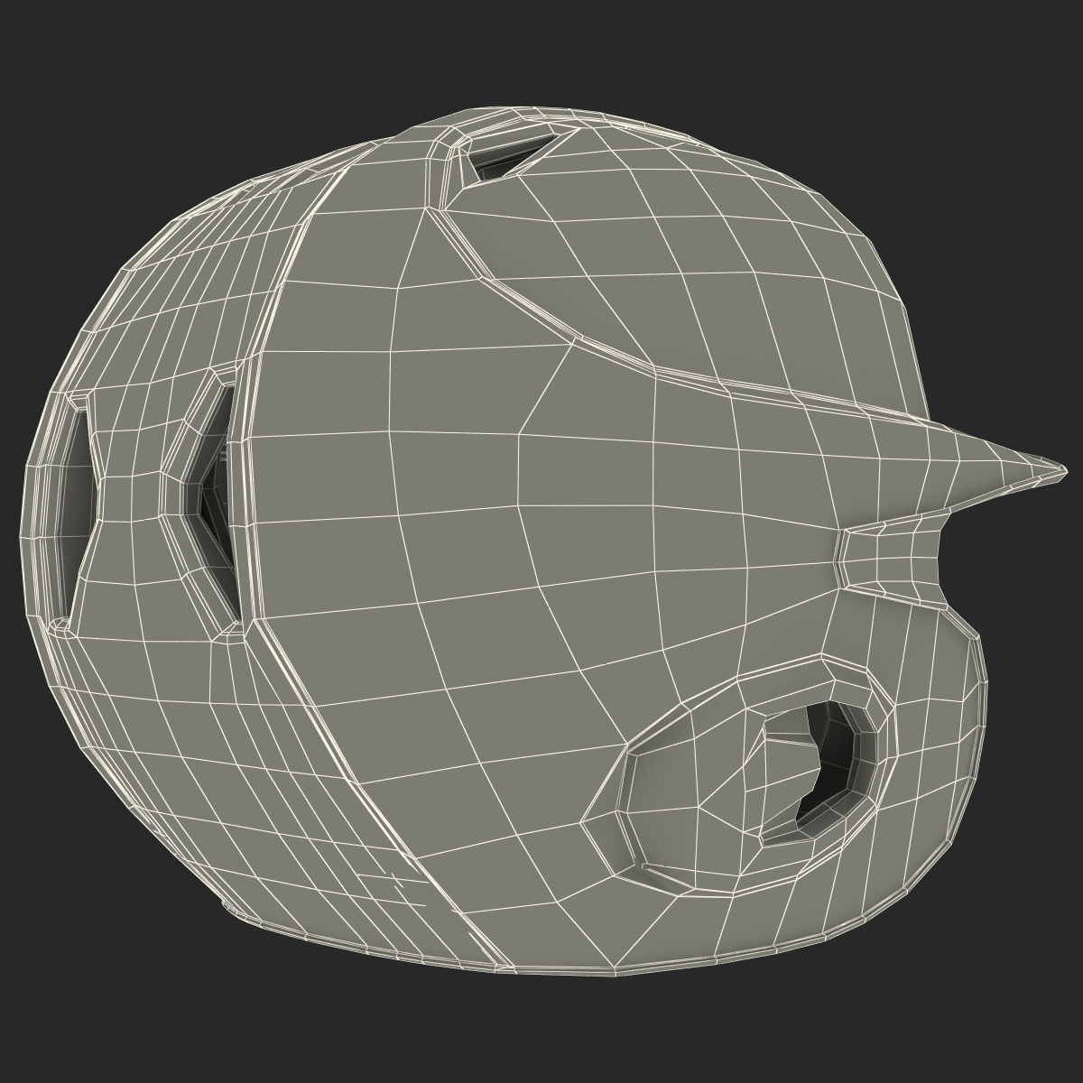 3D Batting Helmet 3