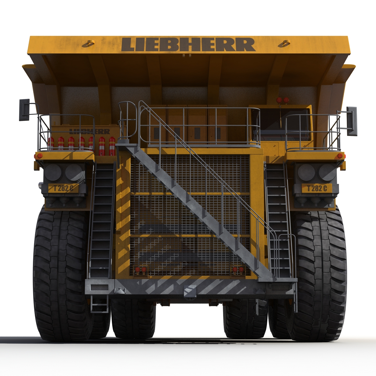 Heavy Duty Dump Truck Liebherr Yellow 3D