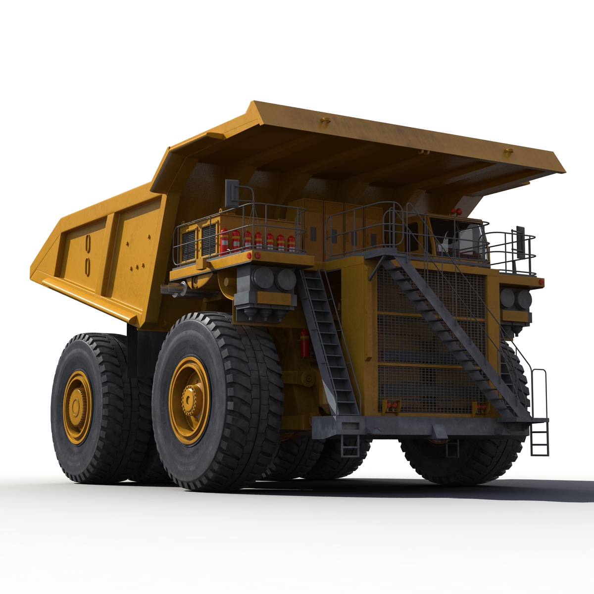 3D Heavy Duty Dump Truck Generic Yellow