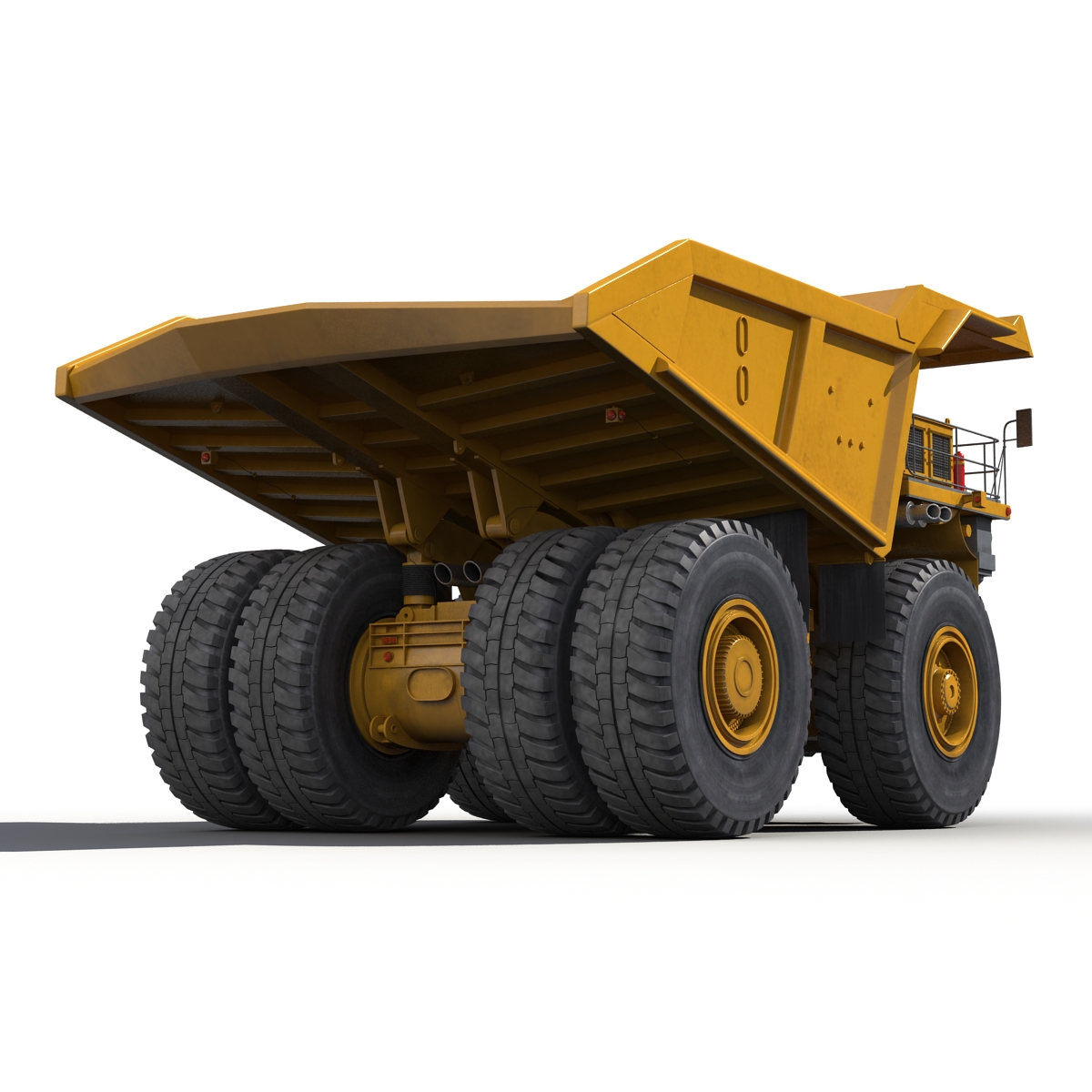 3D Heavy Duty Dump Truck Generic Yellow