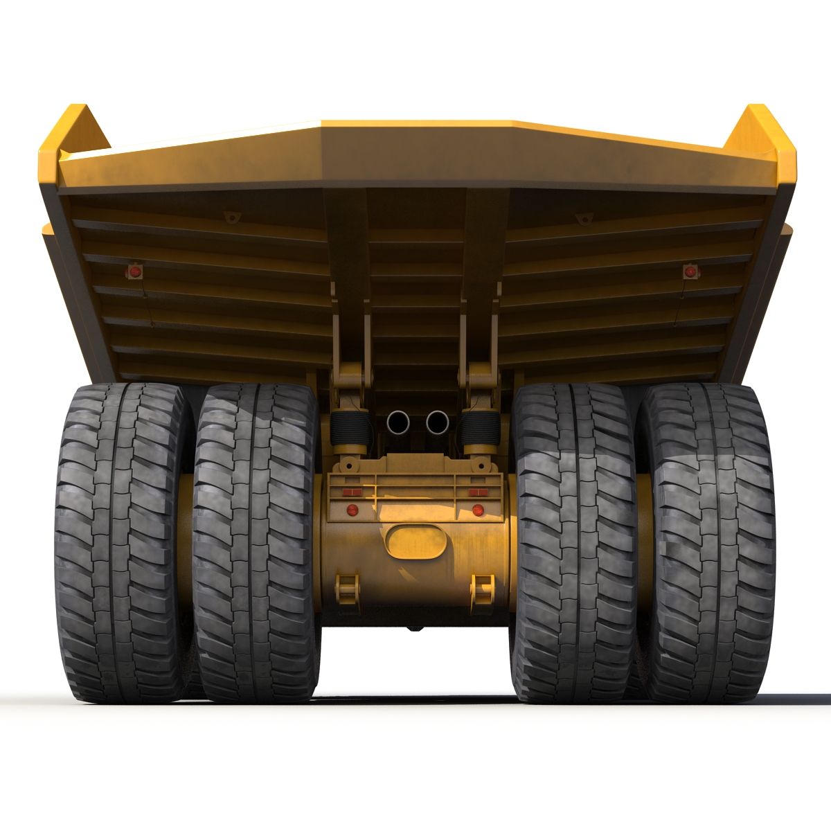 3D Heavy Duty Dump Truck Generic Yellow