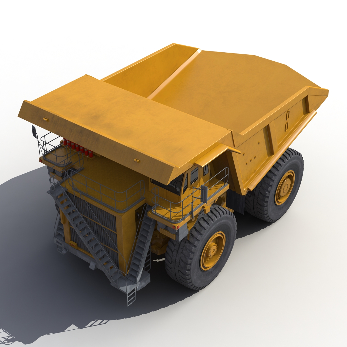 3D Heavy Duty Dump Truck Generic Yellow