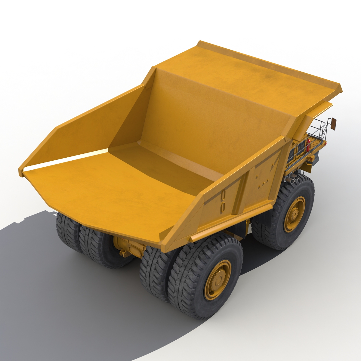 3D Heavy Duty Dump Truck Generic Yellow