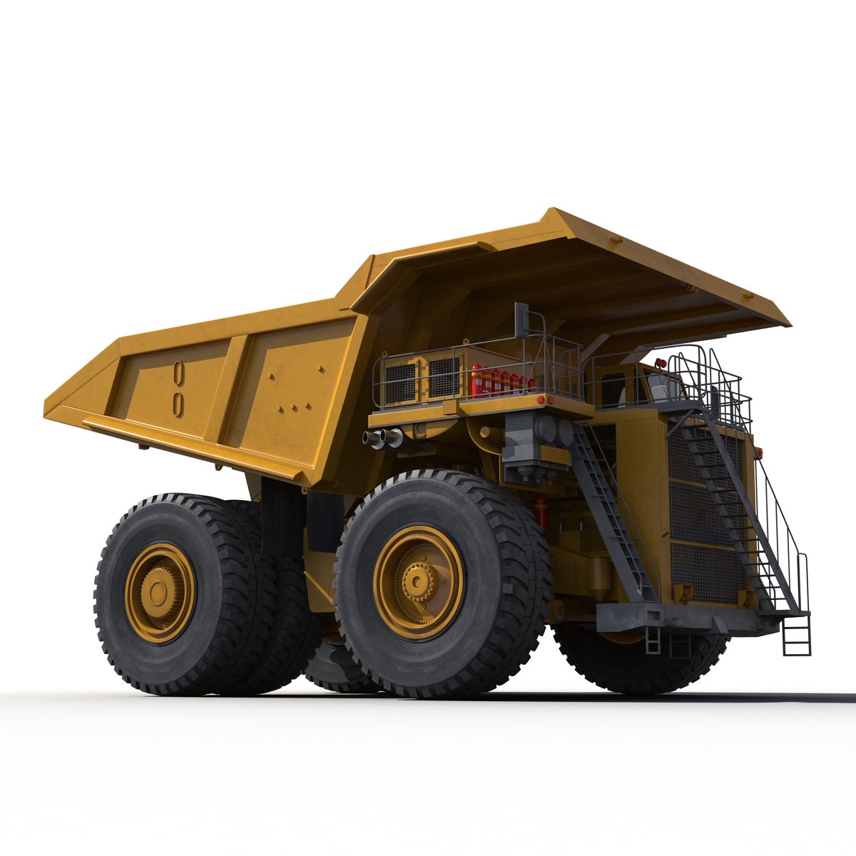 3D Heavy Duty Dump Truck Generic Yellow