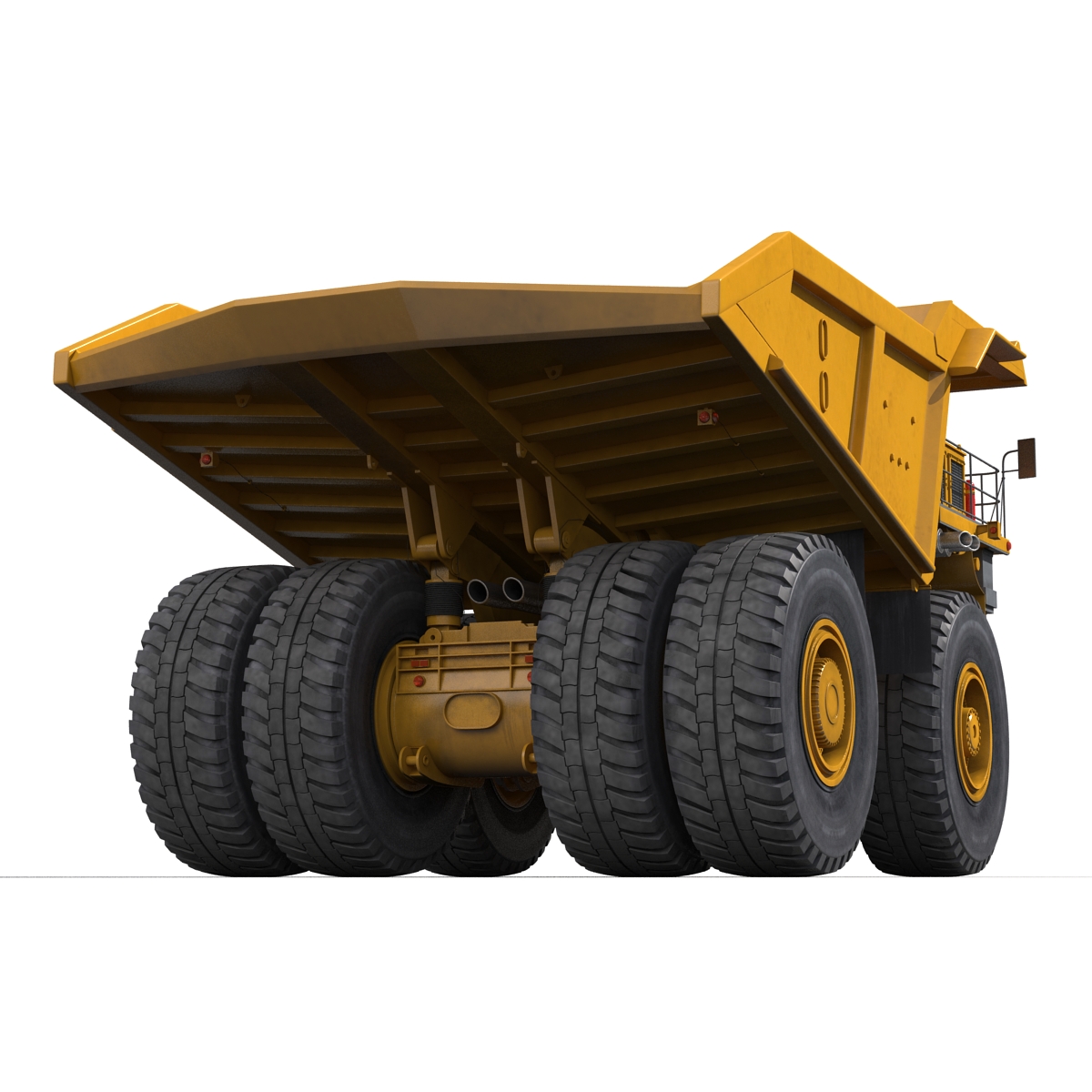 3D Heavy Duty Dump Truck Generic Yellow