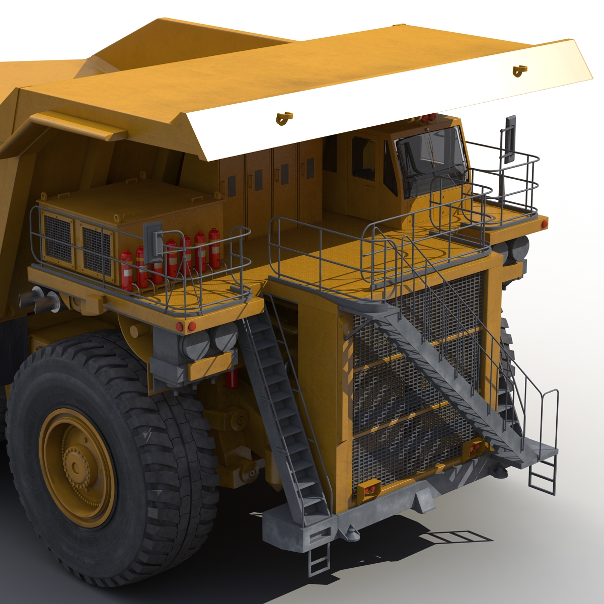 3D Heavy Duty Dump Truck Generic Yellow