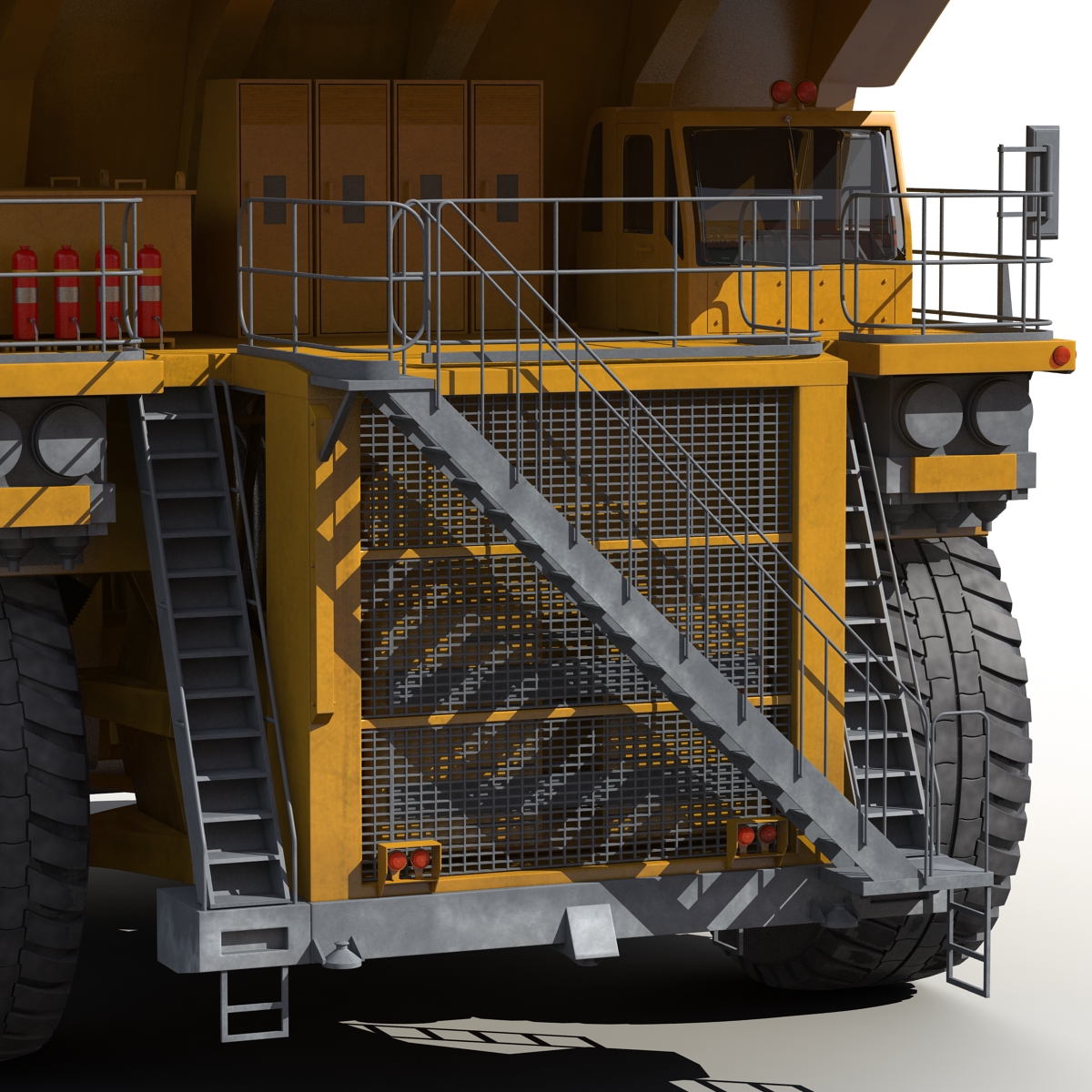 3D Heavy Duty Dump Truck Generic Yellow