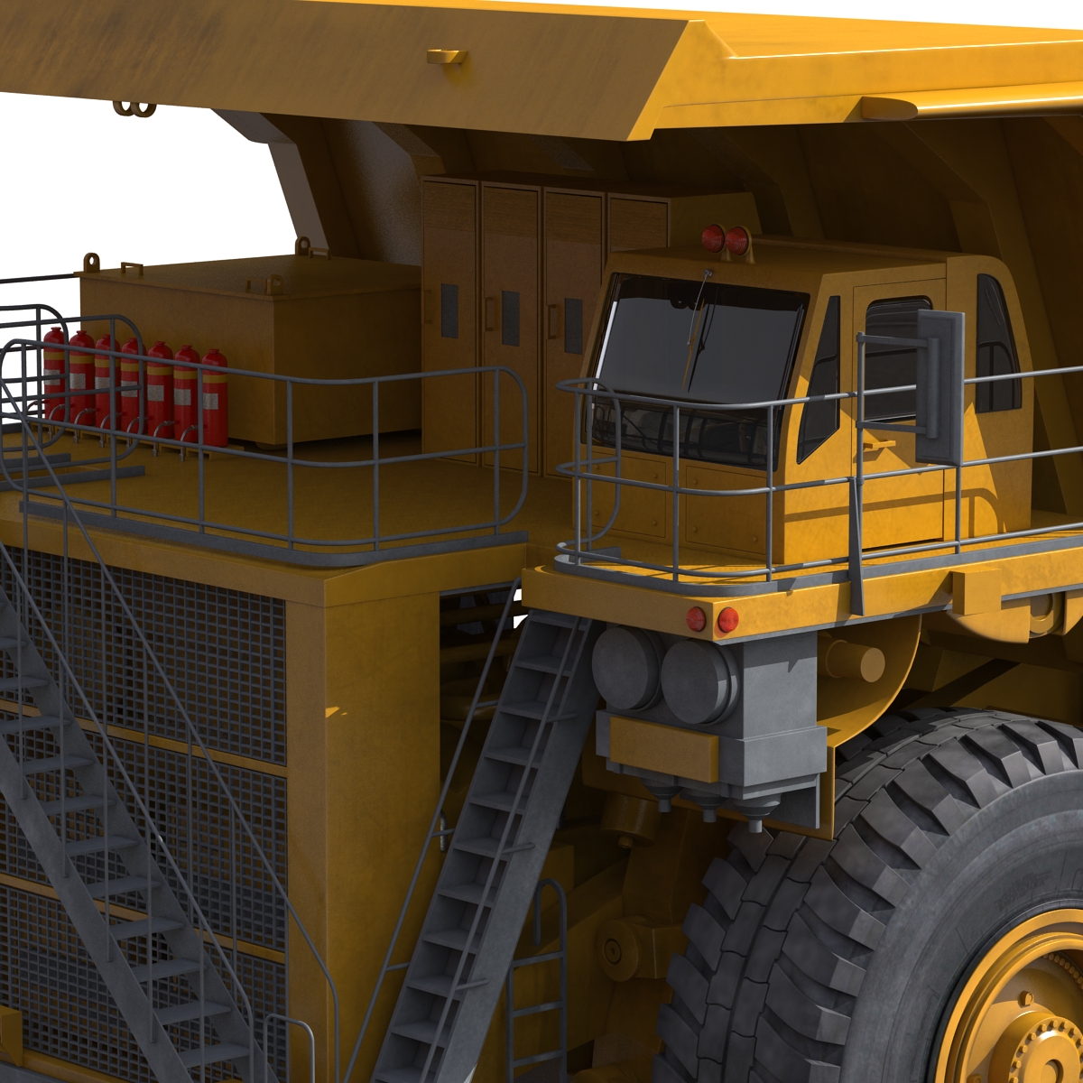 3D Heavy Duty Dump Truck Generic Yellow