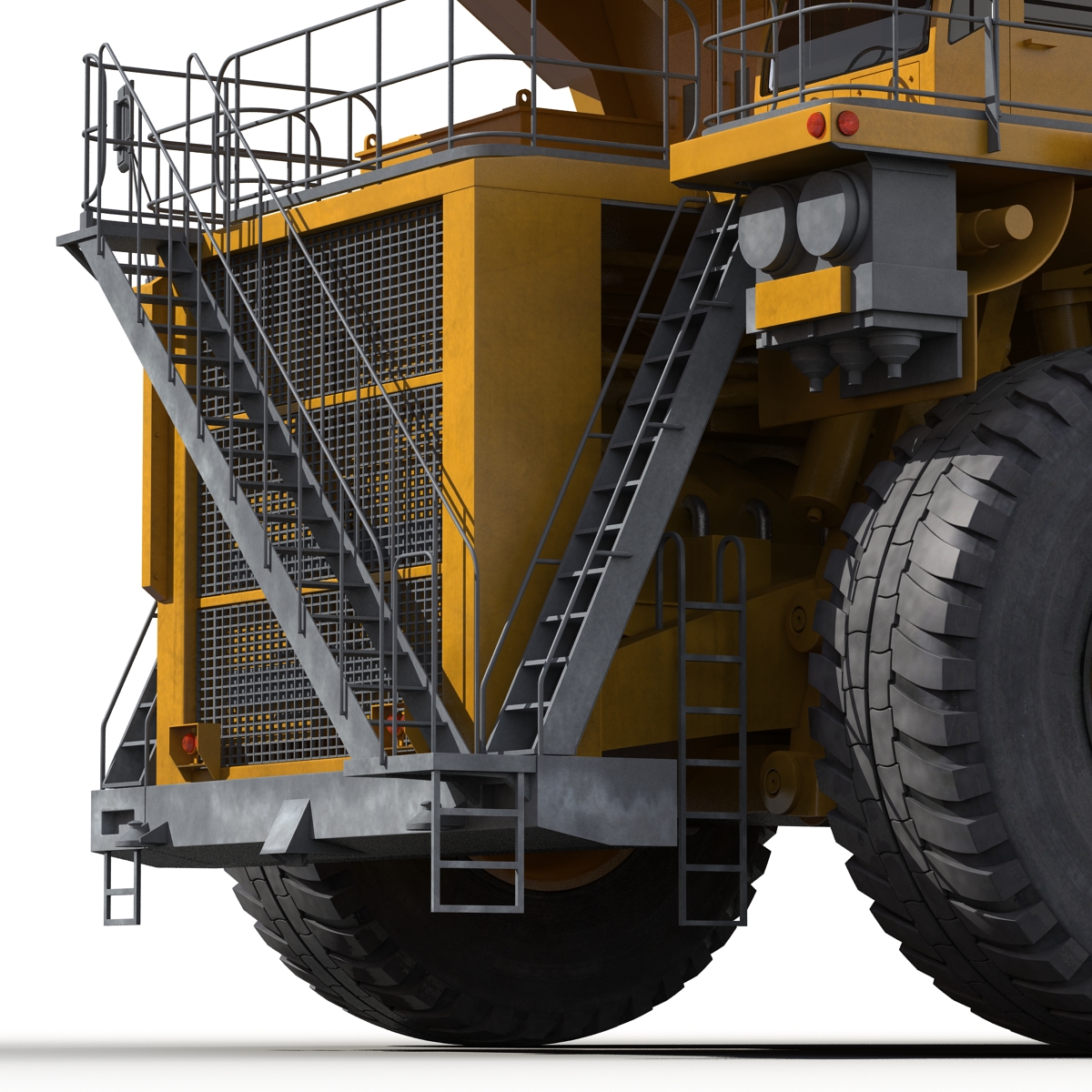 3D Heavy Duty Dump Truck Generic Yellow