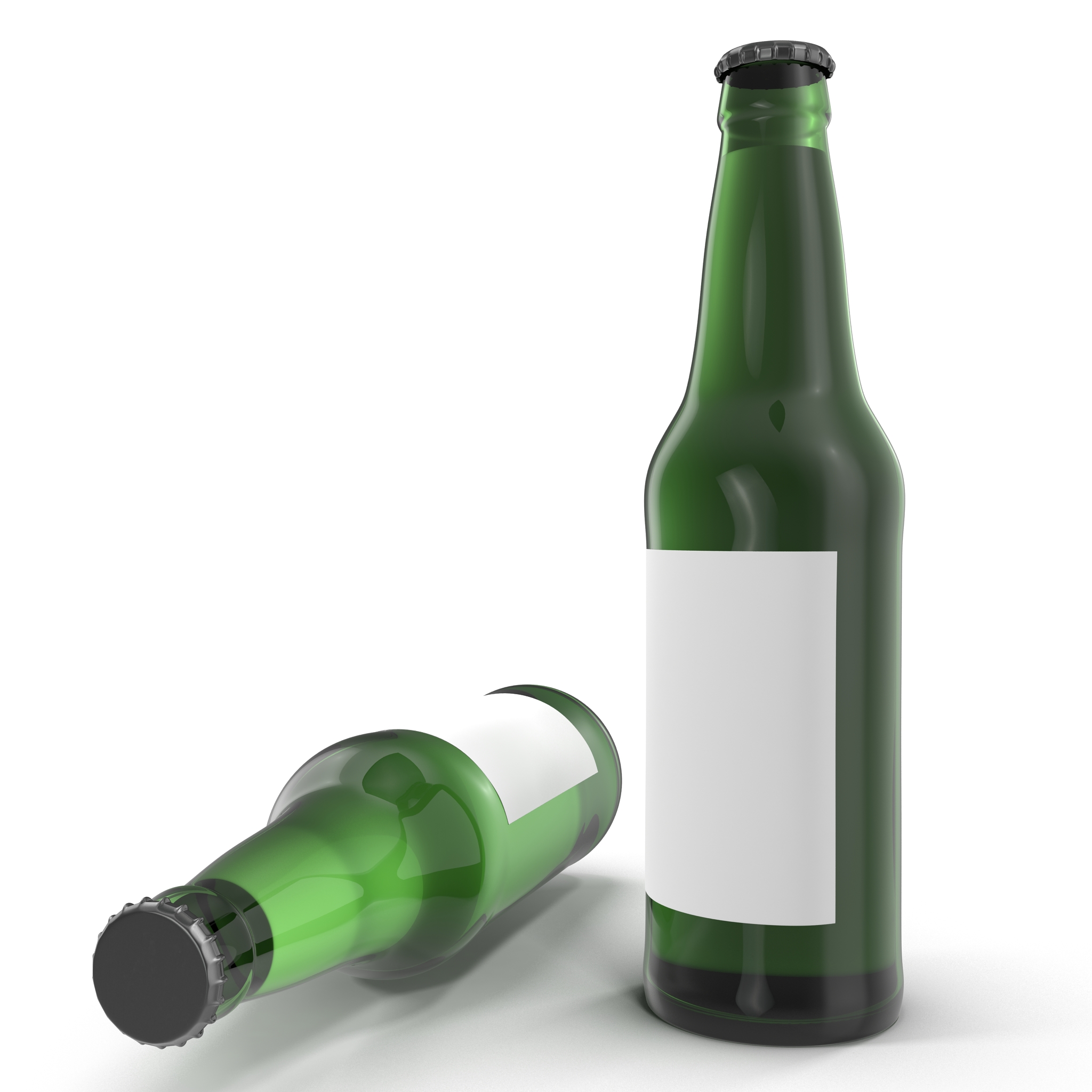 3D Beer Bottle 2 model