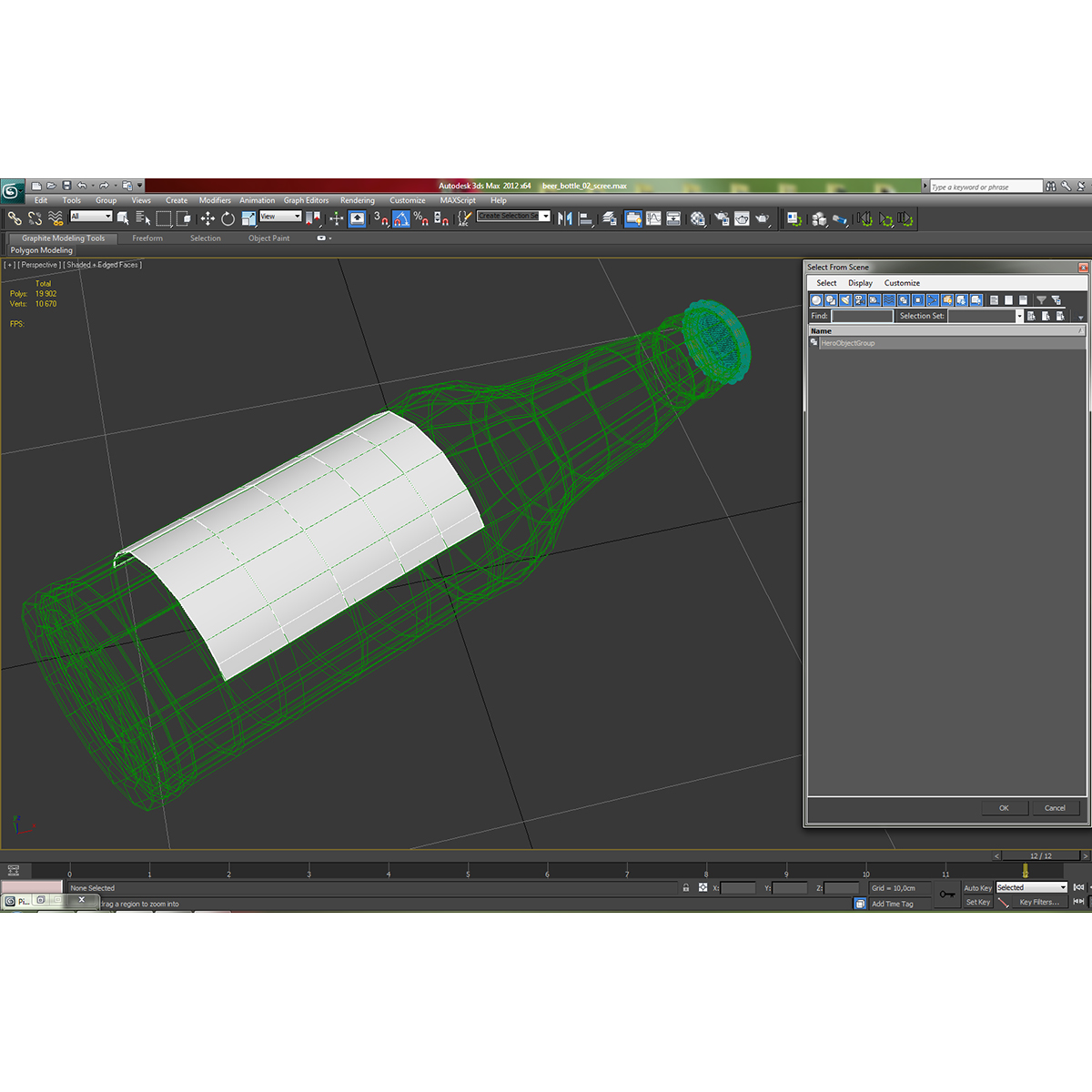 3D Beer Bottle 2 model