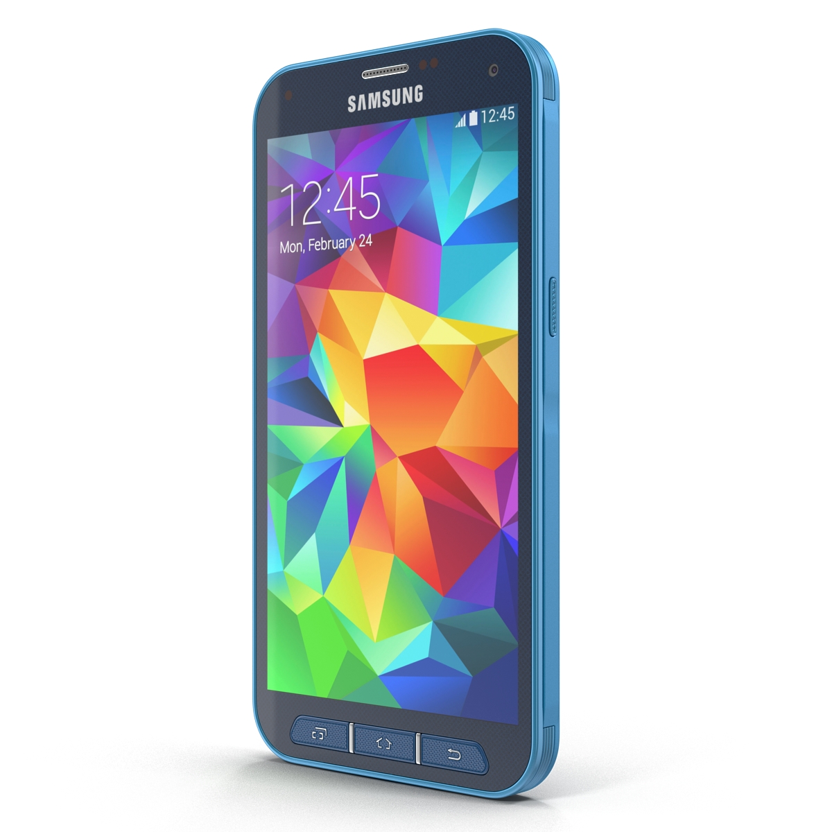 3D Samsung Galaxy S5 Sport Blue model