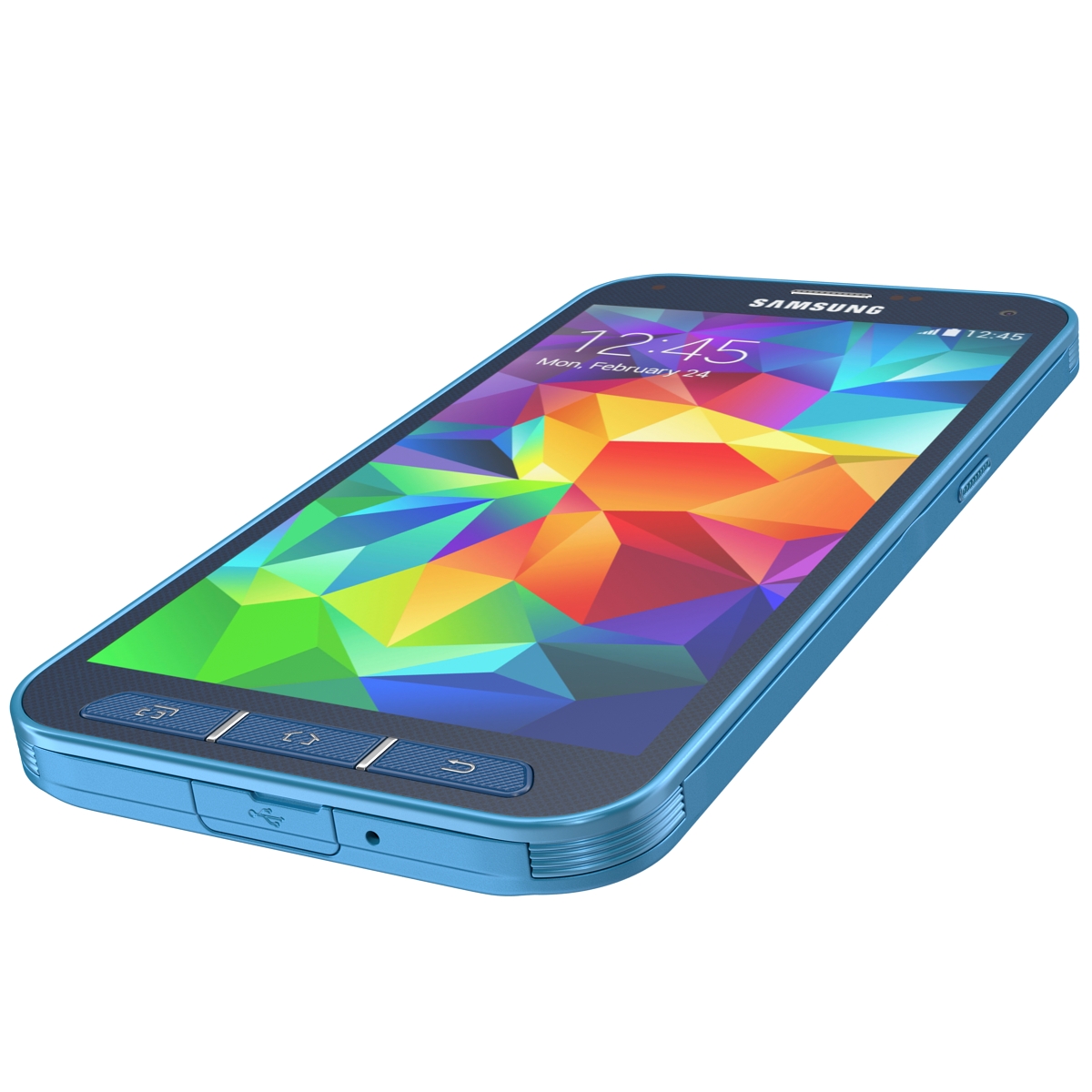 3D Samsung Galaxy S5 Sport Blue model