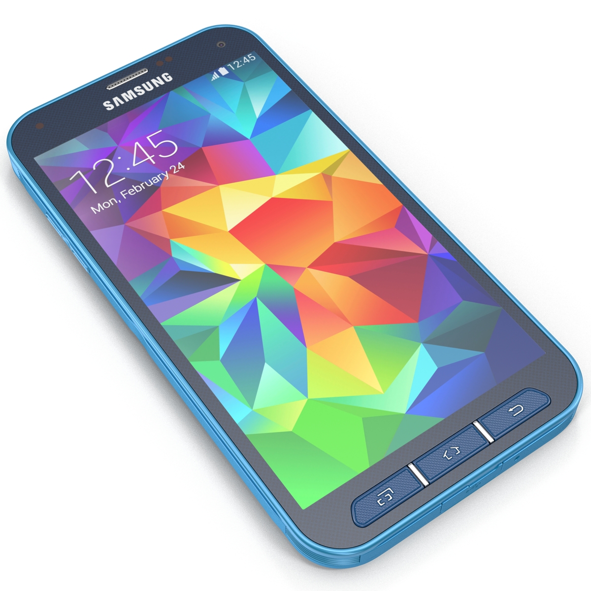 3D Samsung Galaxy S5 Sport Blue model