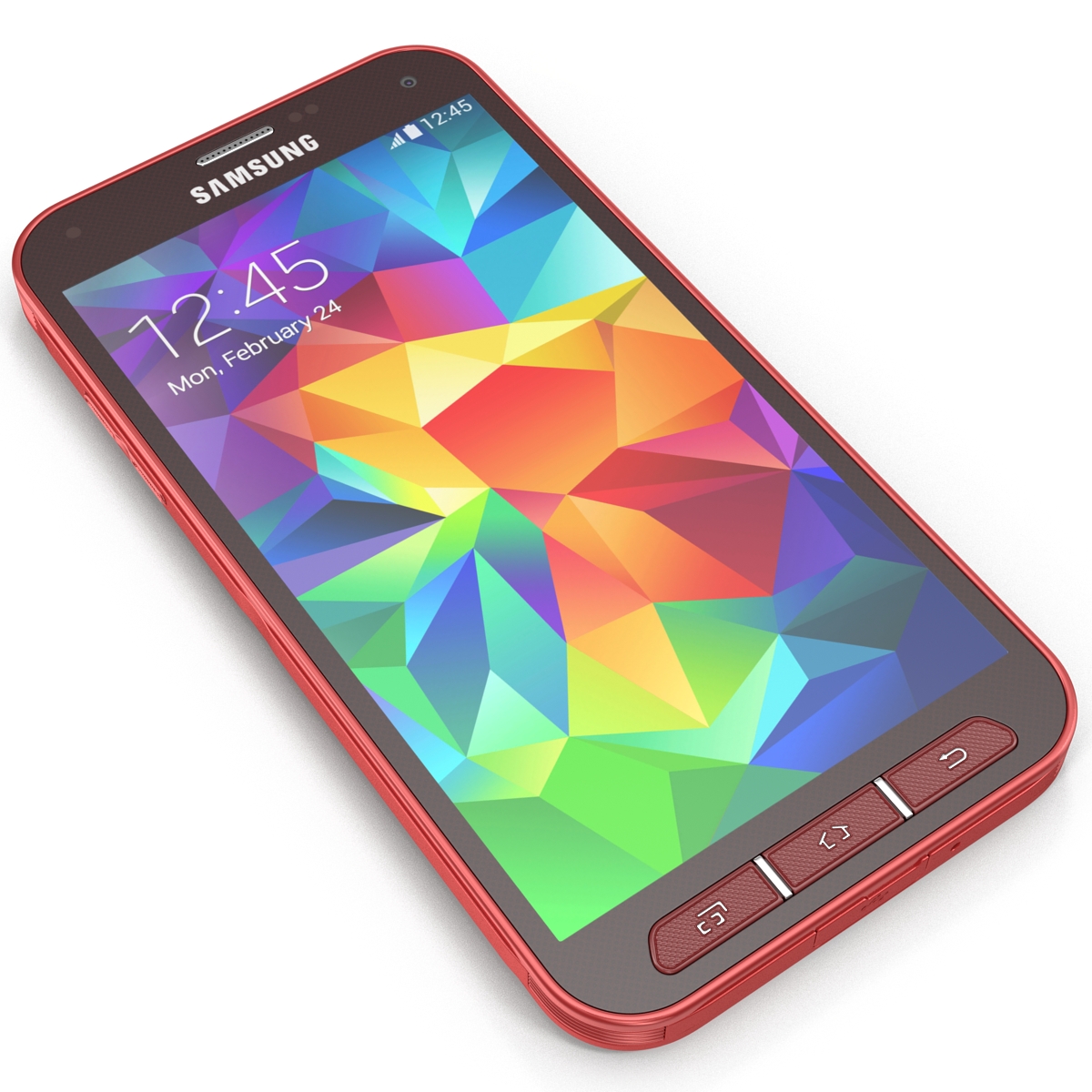 Samsung Galaxy S5 Sport Red 3D