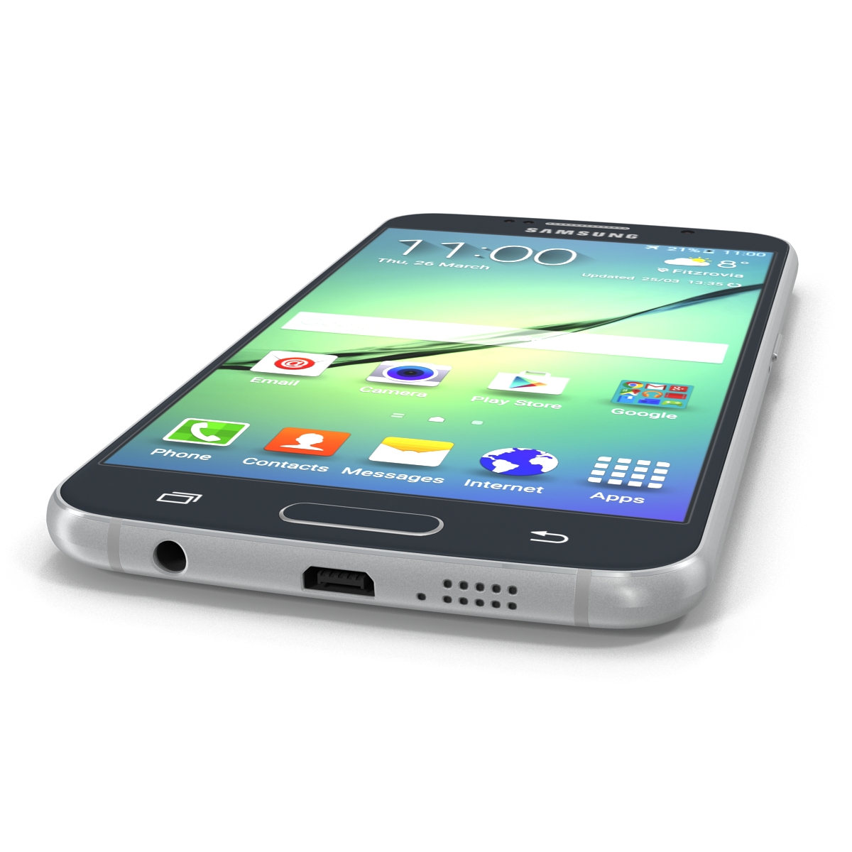 3D Samsung Galaxy S6 Black model