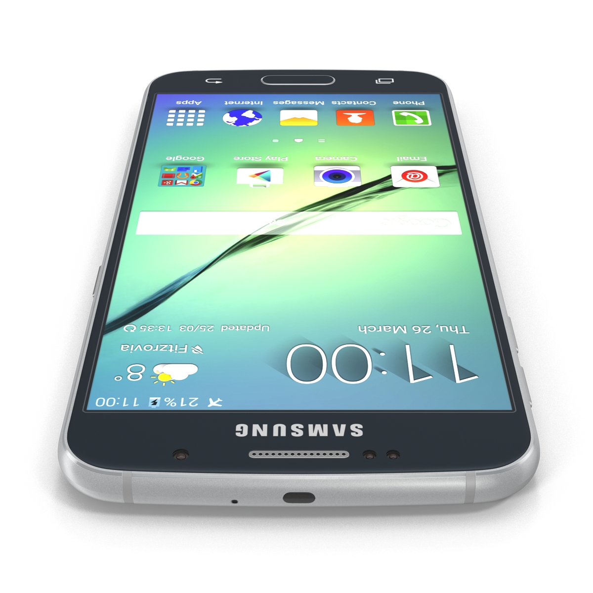 3D Samsung Galaxy S6 Black model