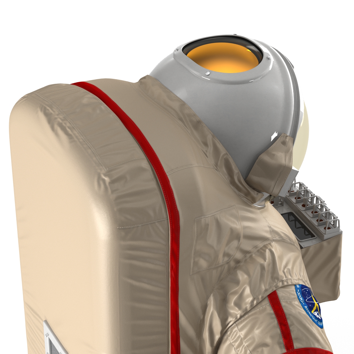 3D Chinese Astronaut Wearing Space Suit Haiying Rigged