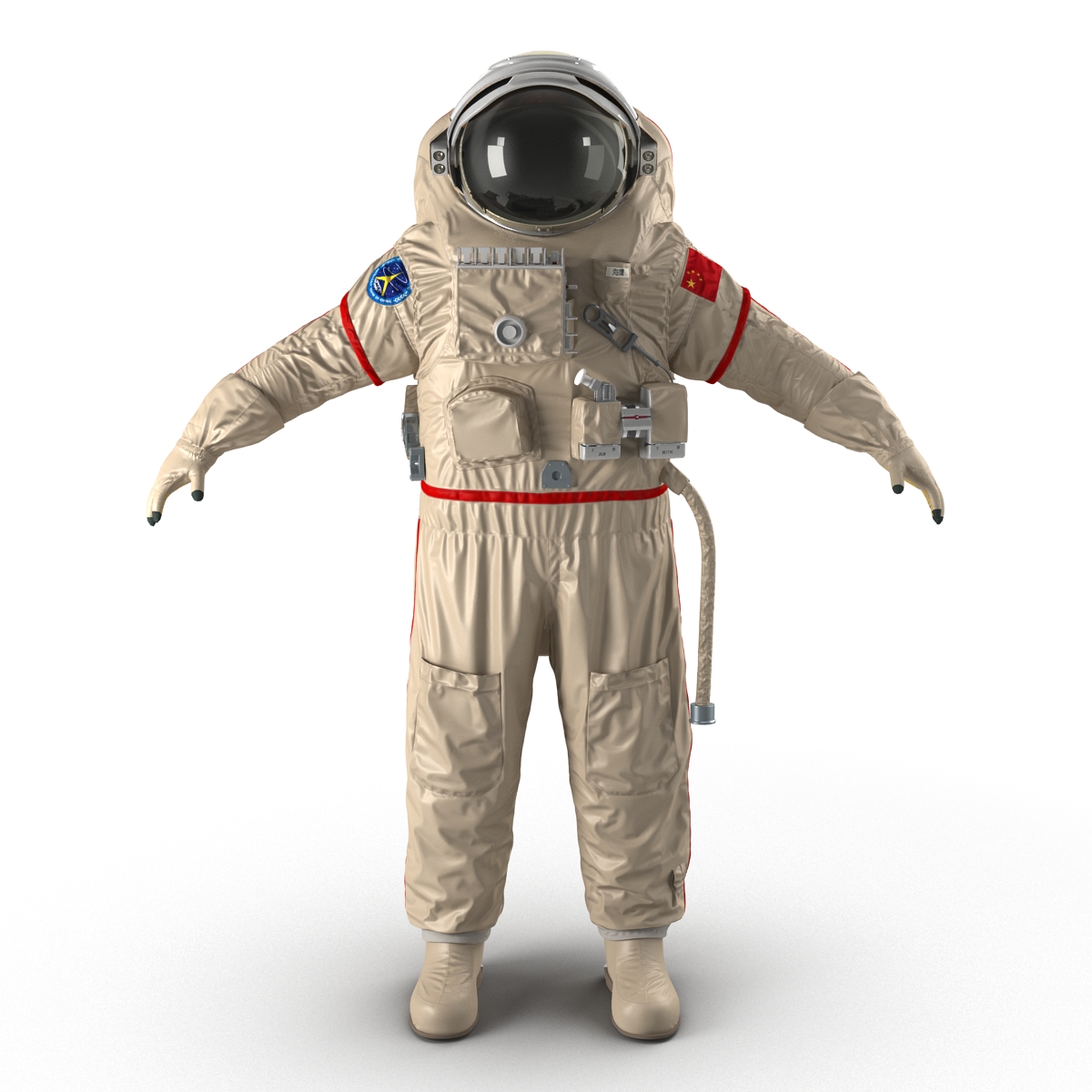 3D Chinese Space Suit Haiying Rigged model