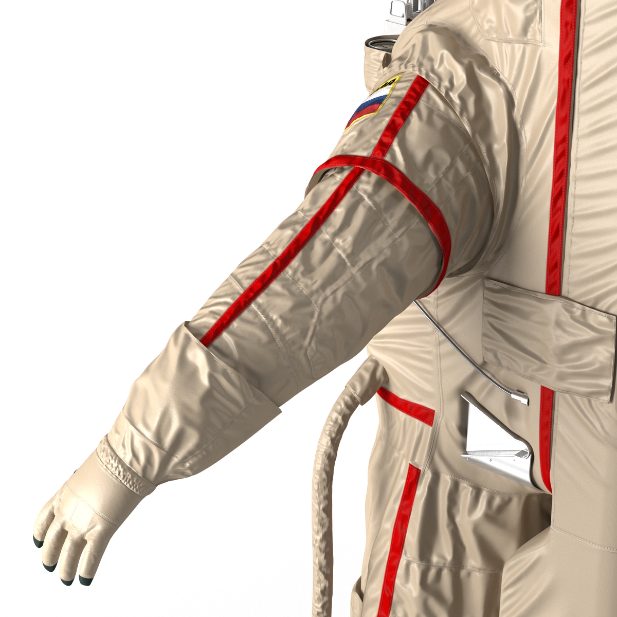 Russian Space Suit Orlan MK Rigged 3D model