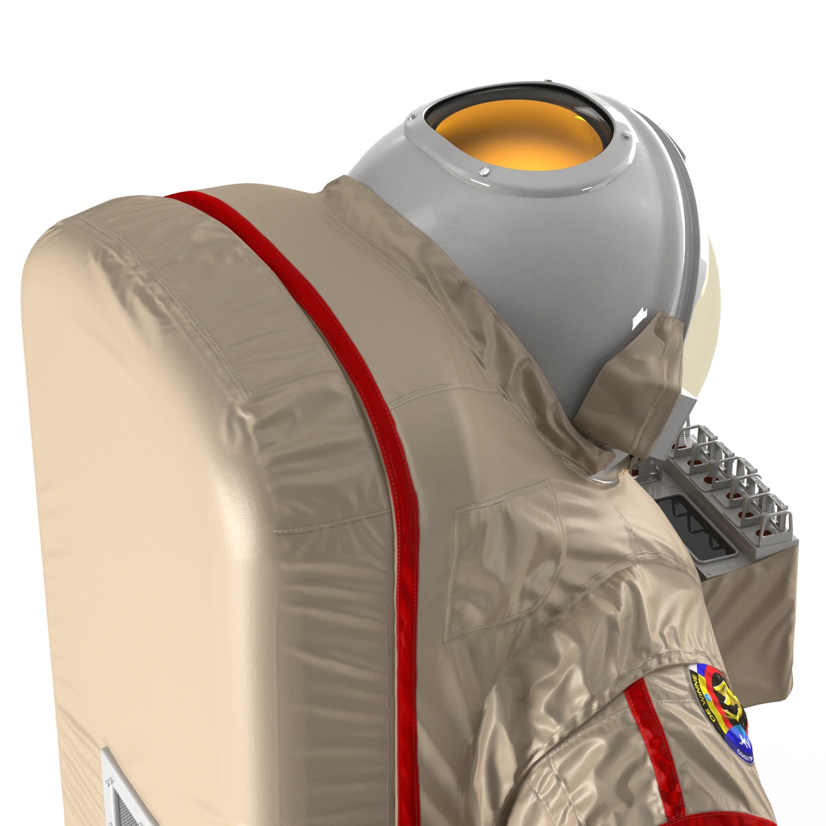 Russian Space Suit Orlan MK Rigged 3D model