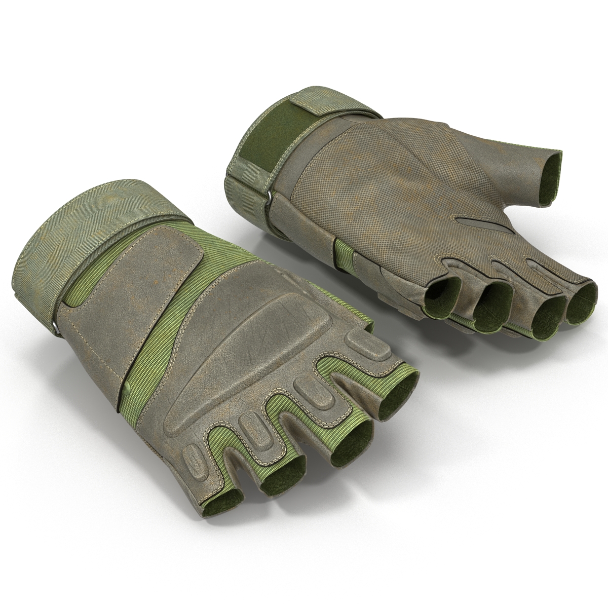 3D model US Soldier Gloves 2 Green