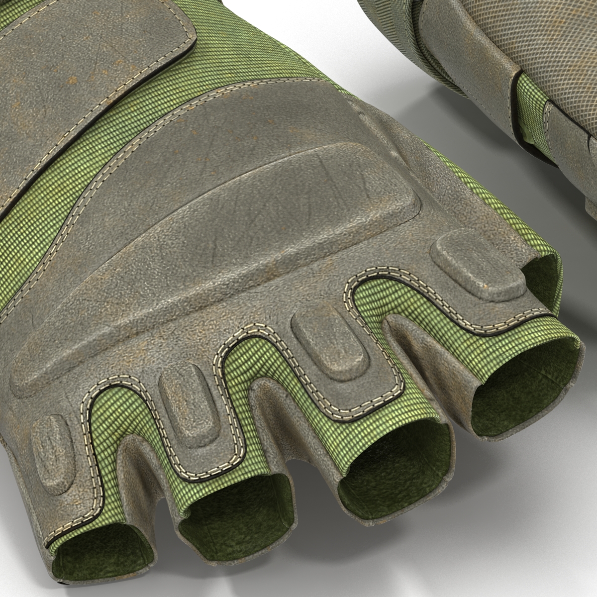 3D model US Soldier Gloves 2 Green