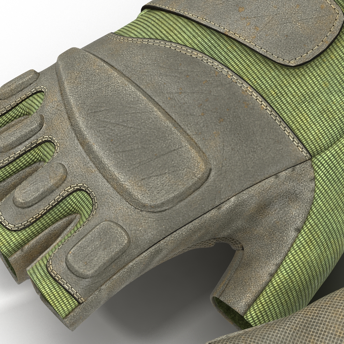 3D model US Soldier Gloves 2 Green