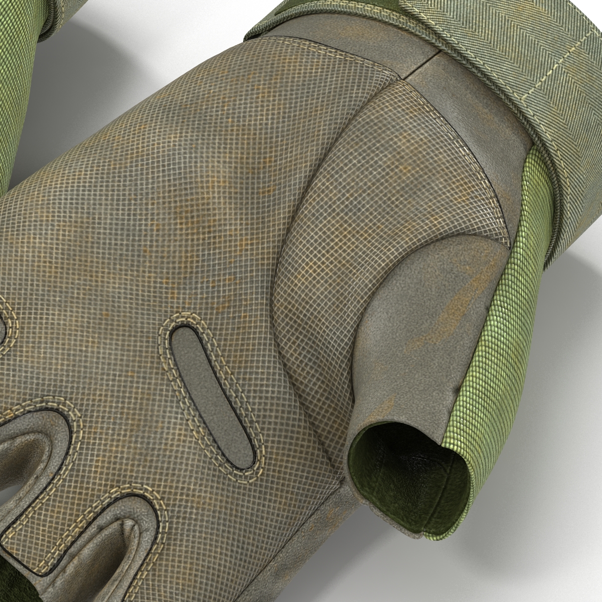 3D model US Soldier Gloves 2 Green