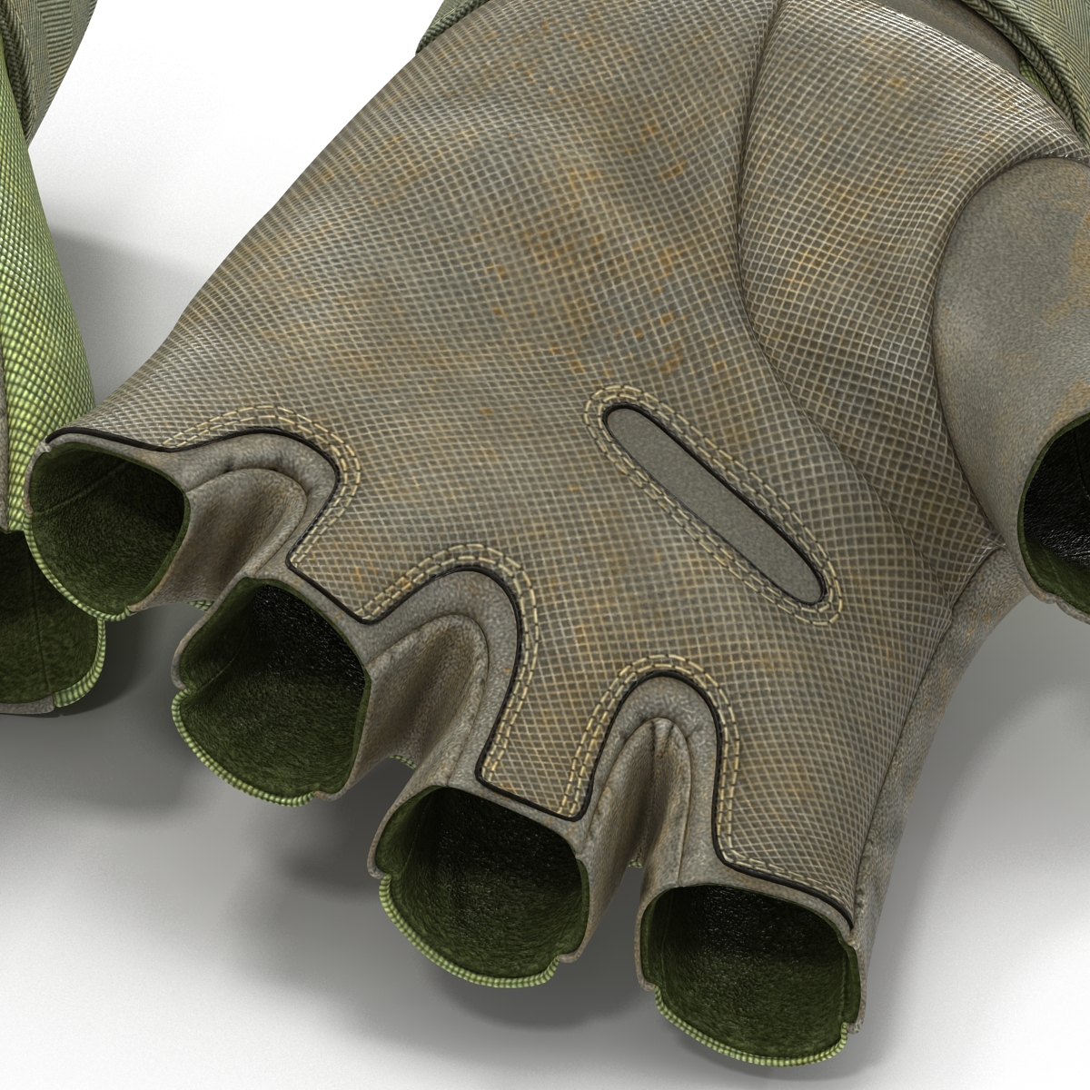 3D model US Soldier Gloves 2 Green