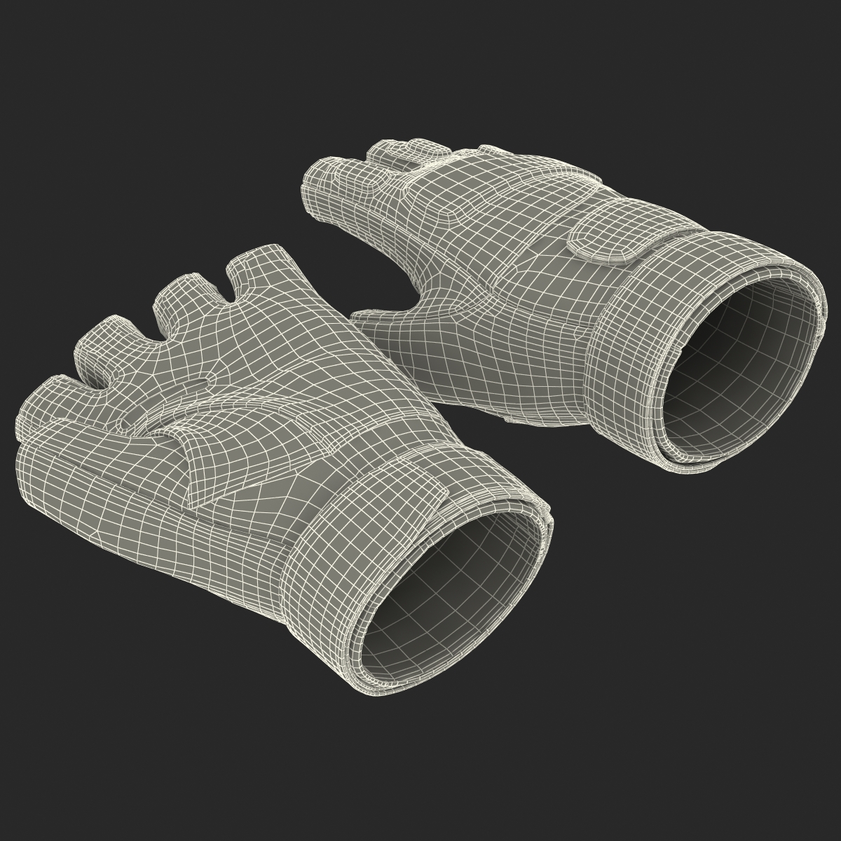 3D model US Soldier Gloves 2 Green