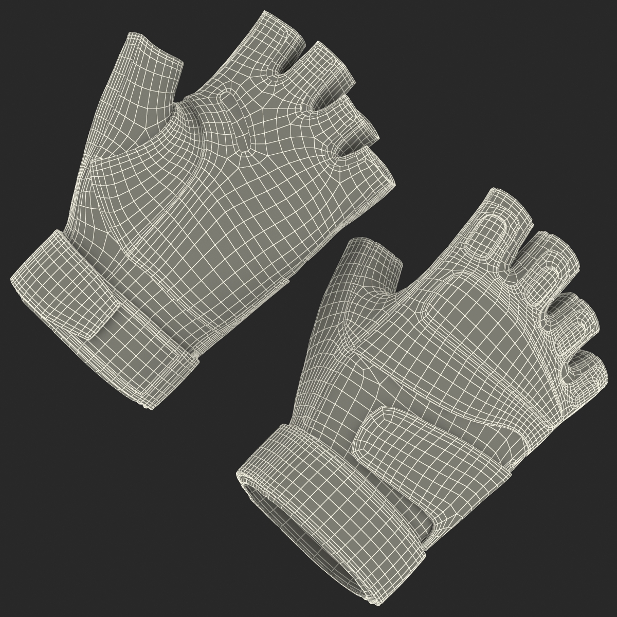 US Soldier Gloves 2 3D model