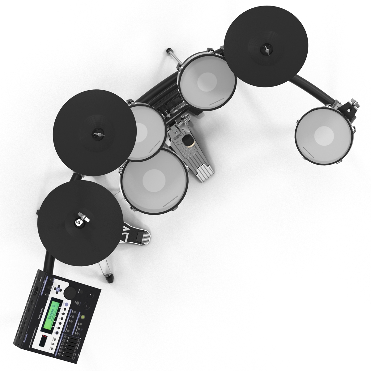 Electronic Drum Kit Generic 3D