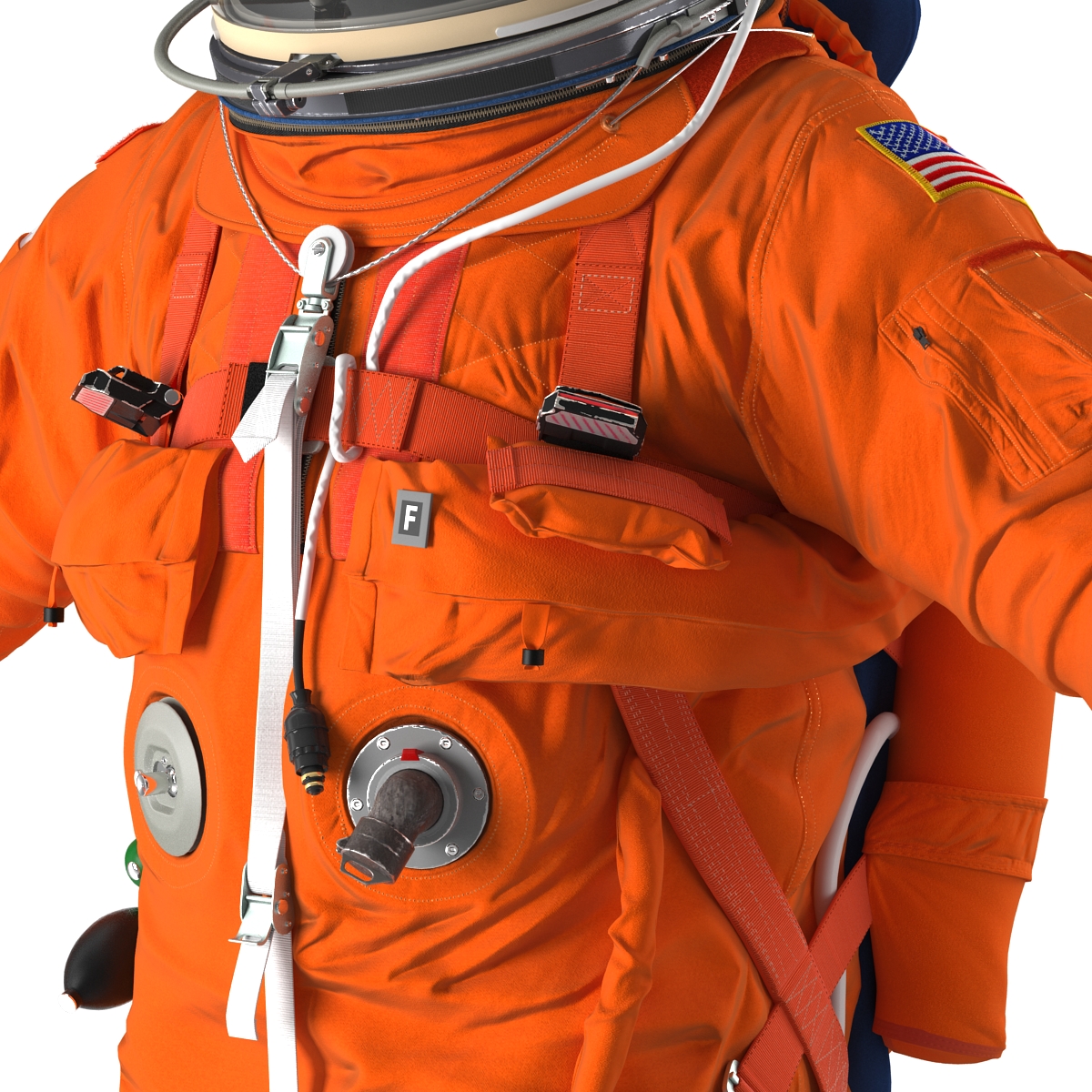 3D US Advanced Crew Escape Suit ACES model