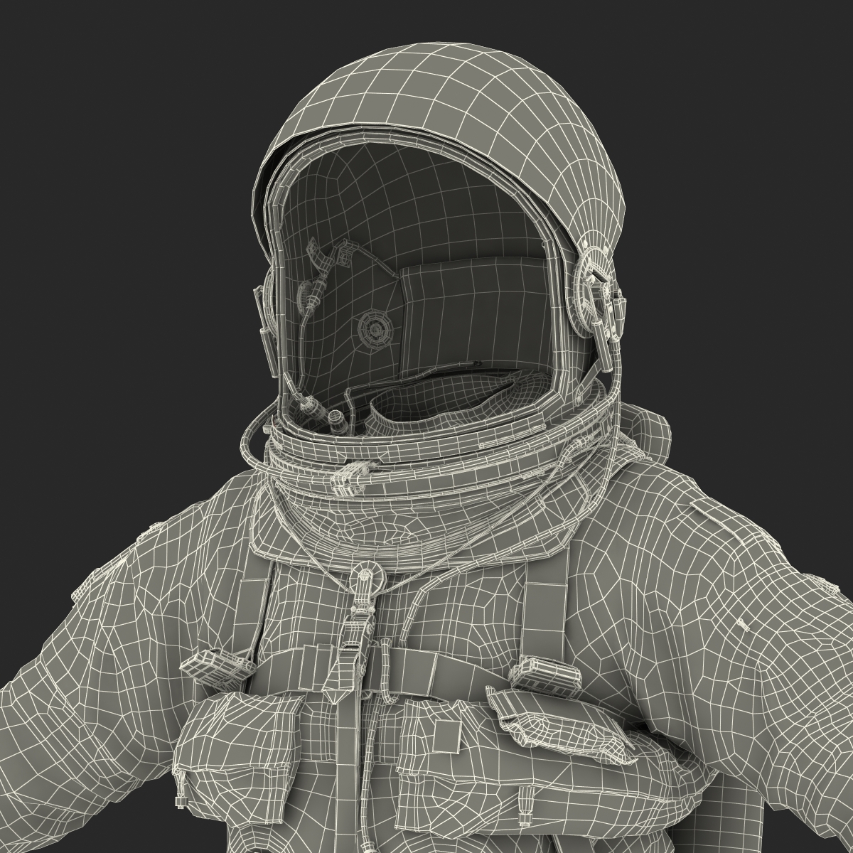 3D US Advanced Crew Escape Suit ACES model