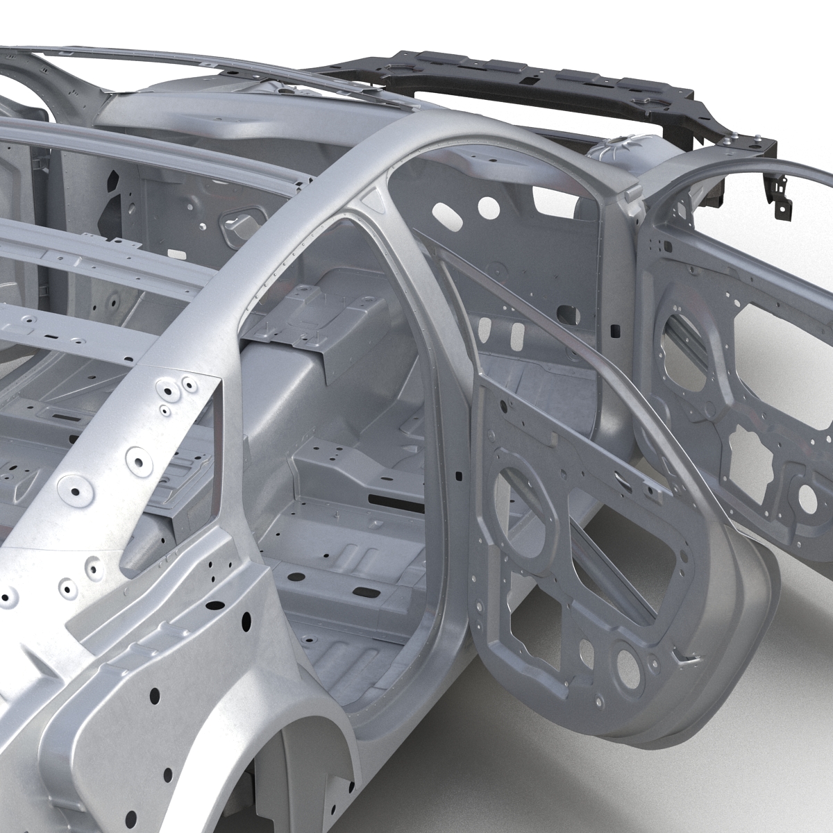 3D Car Frame 4 Rigged model