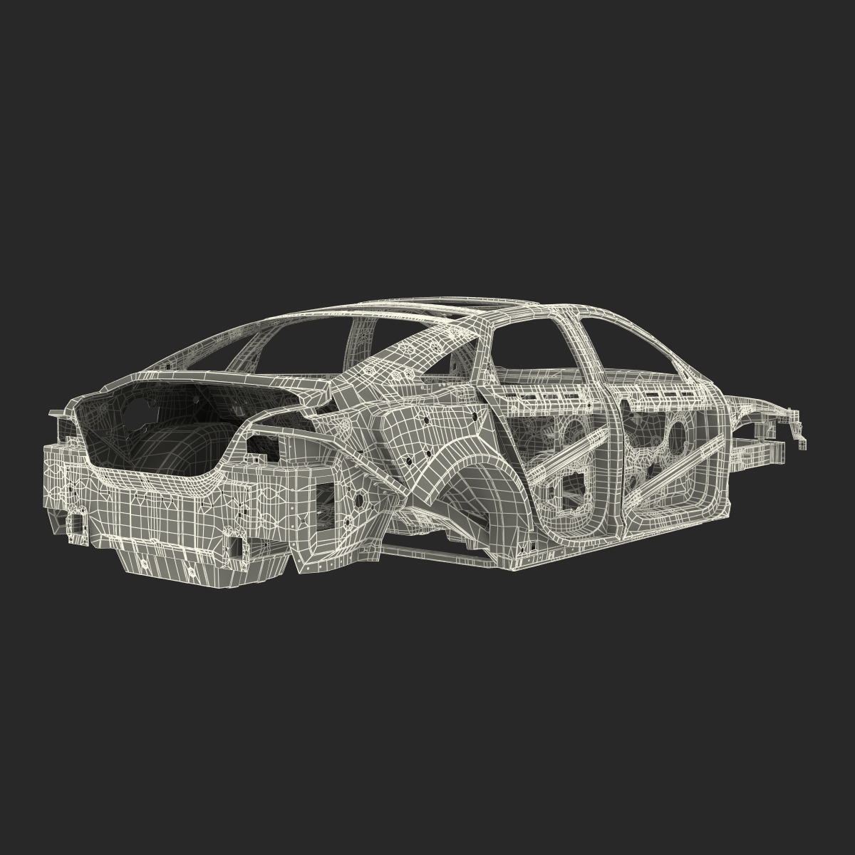 3D Car Frame 4