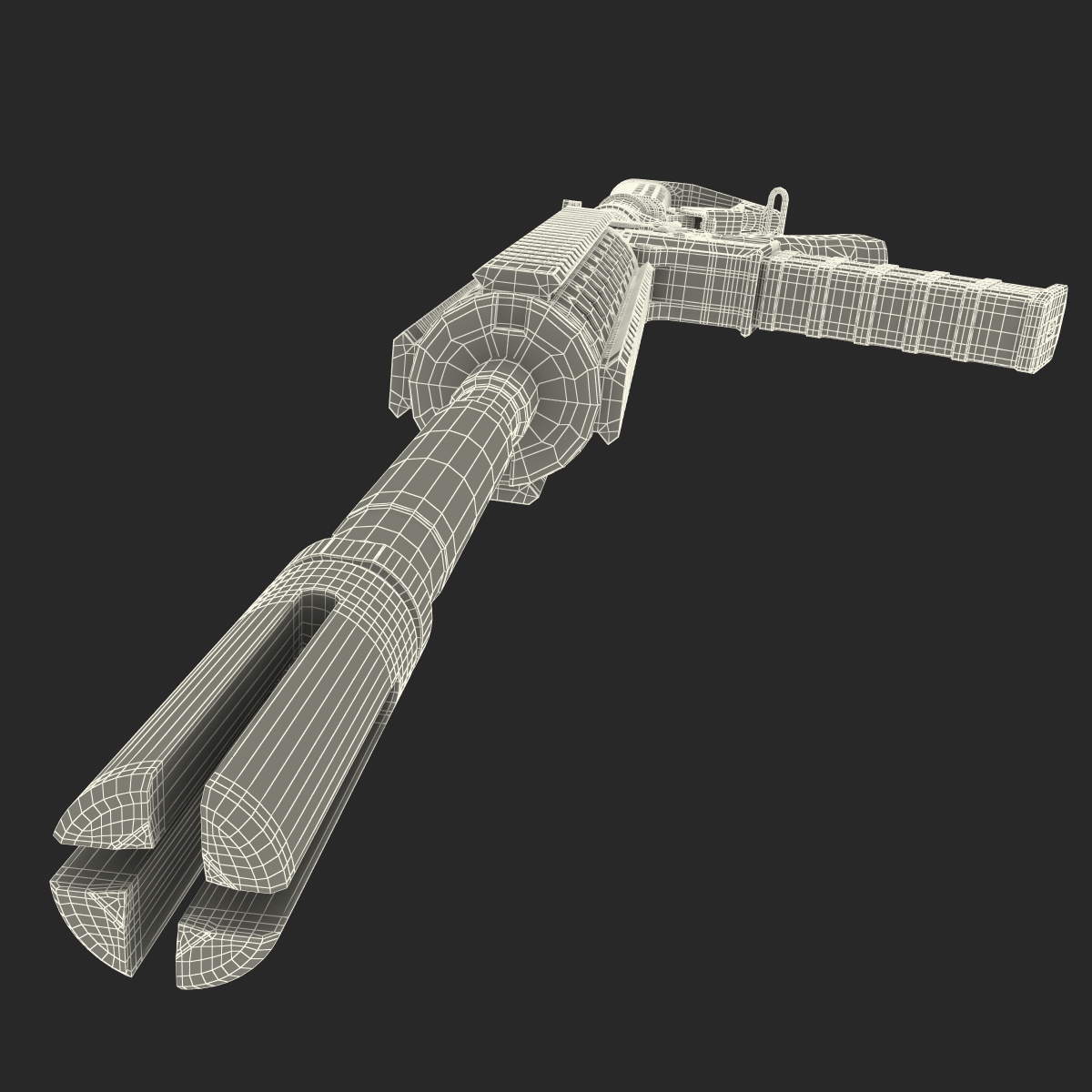 3D Assault Rifle AR15 model