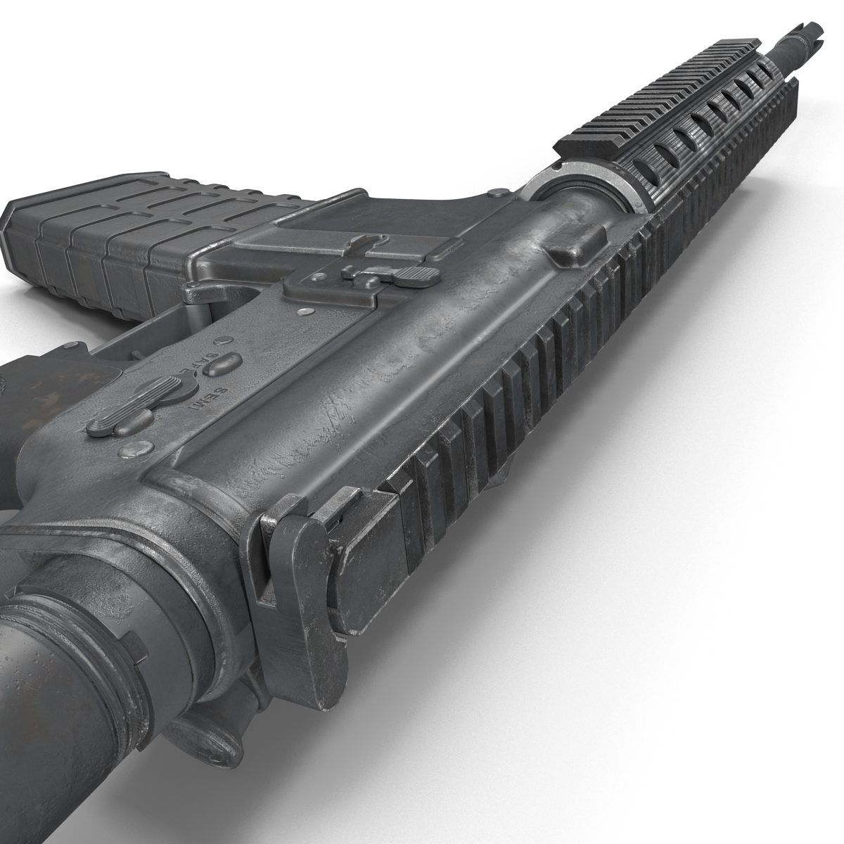 3D Assault Rifle Generic 4 model