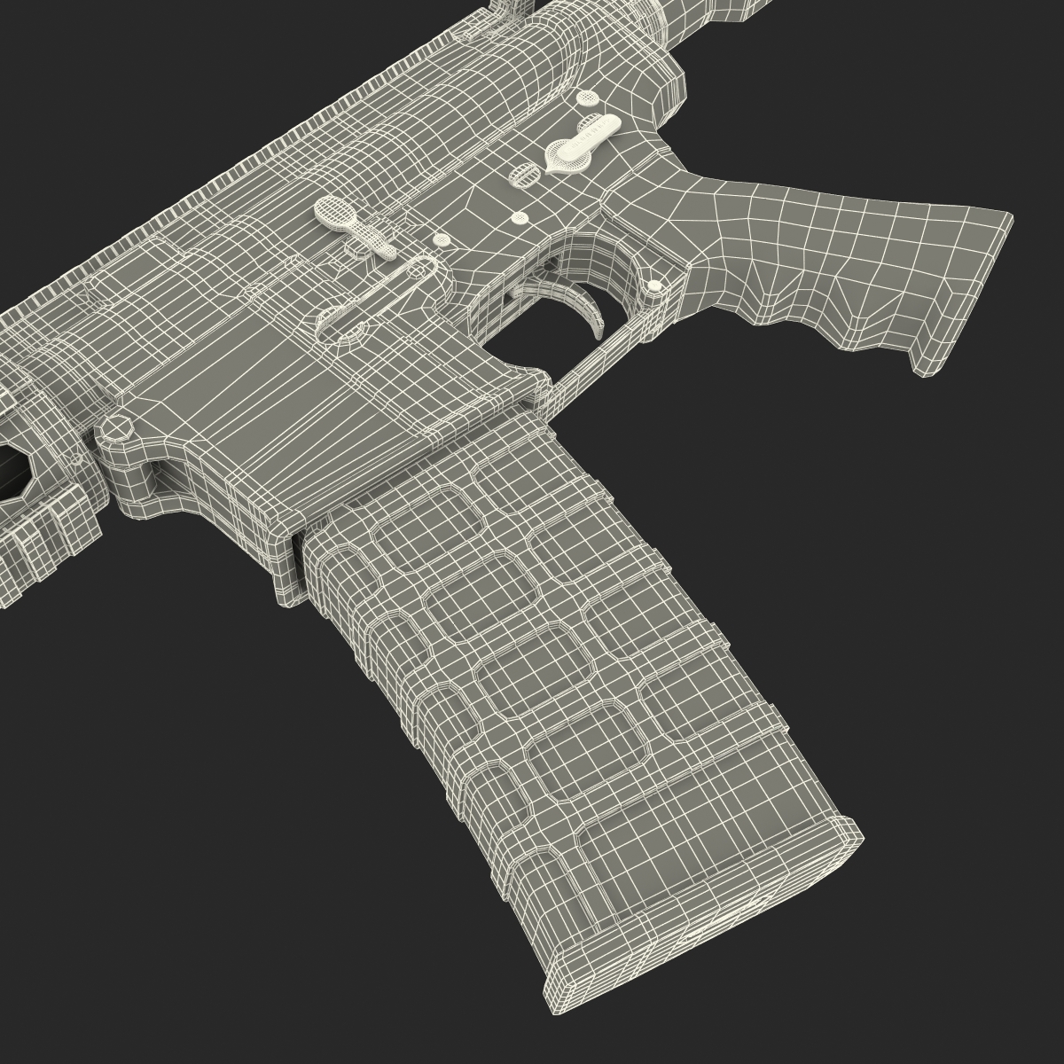 3D Assault Rifle Generic 4 model