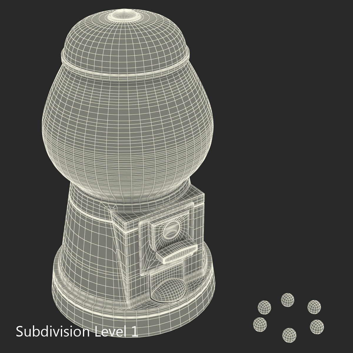 3D model Bubble Gum Dispenser