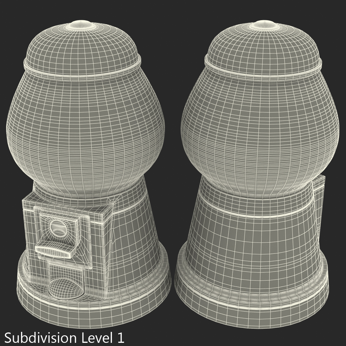 3D Bubble Gum Machine model