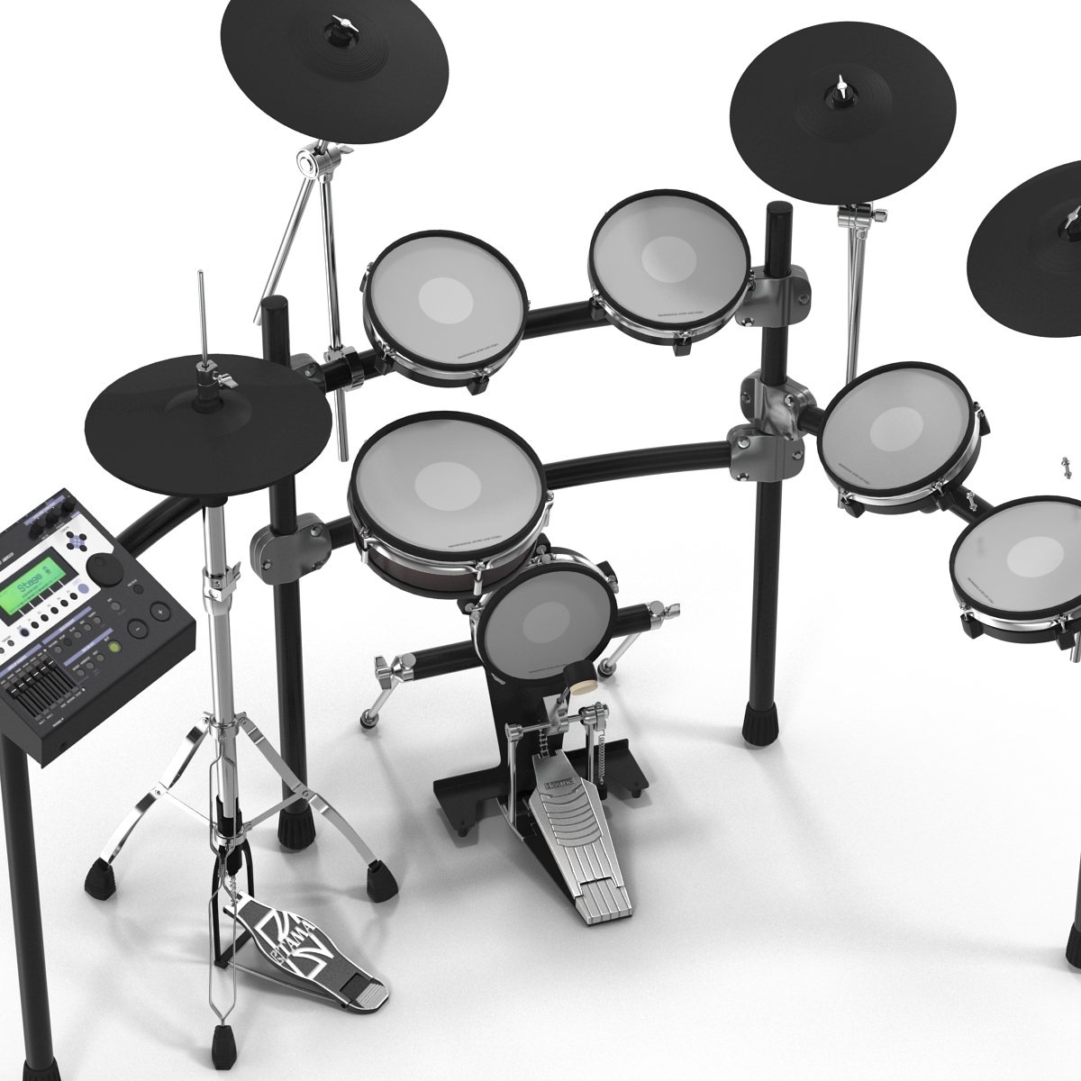 Electronic Drum Kit Generic 2 3D model