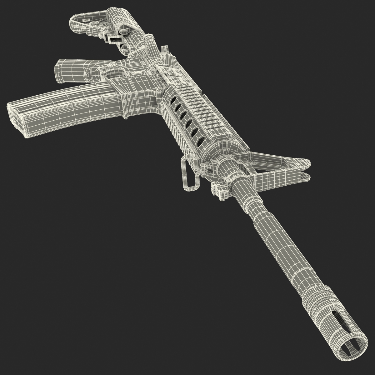 3D Assault Rifle Generic 3 model