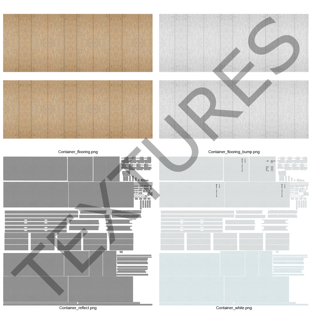 3D model 20 ft ISO Container White