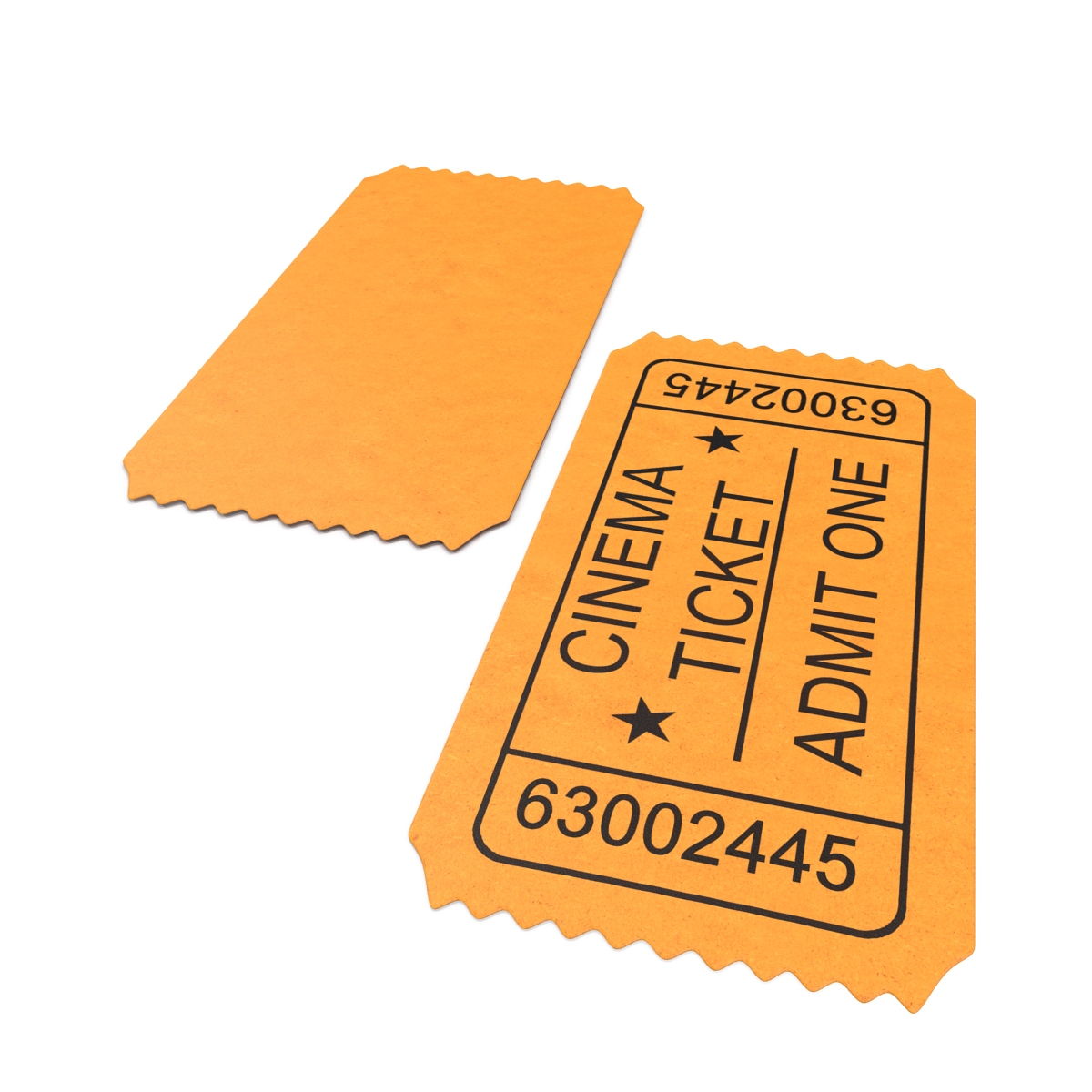 3D Cinema Ticket model