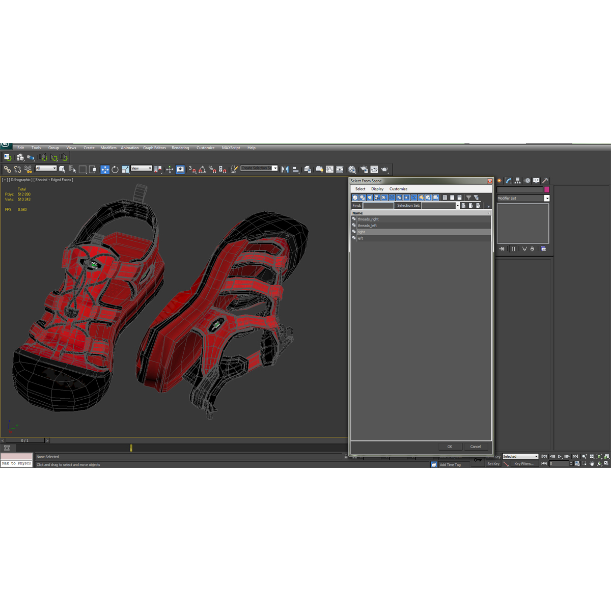 Sneakers 7 Red 3D model