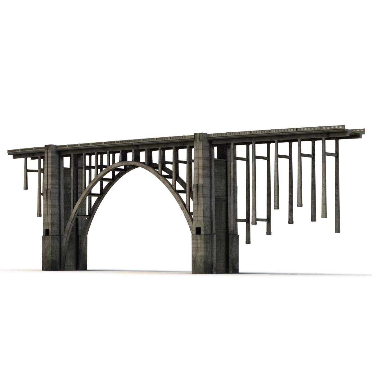 Bixby Creek Bridge in Big Sur 3D model