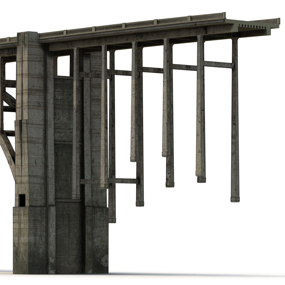 Bixby Creek Bridge in Big Sur 3D model